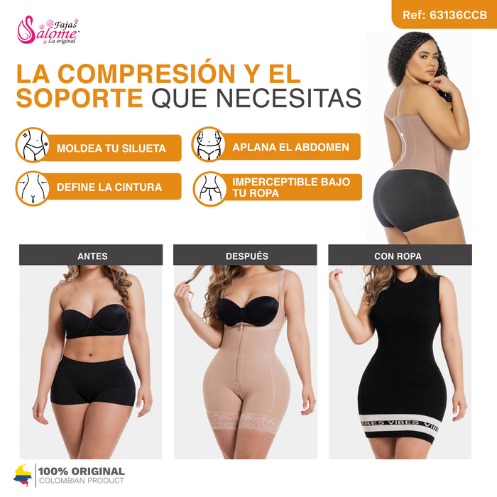 Salome 63136-CCB | Faja Colombiana Cinturilla con Control Abdominal para Mujer Moldeadora