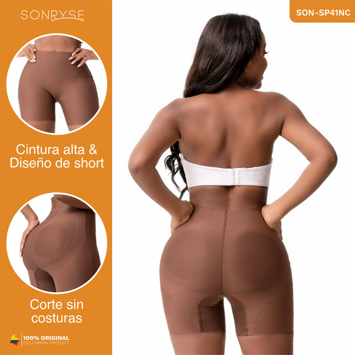 Sonryse SP41NC Faja Short Control de Abdomen Sin Costuras para Mujer