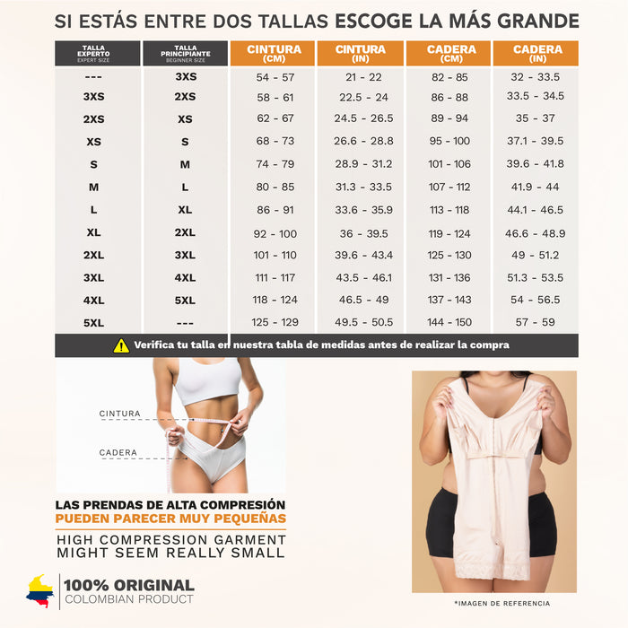SONRYSE  046ZL Fajas Colombianas Reductoras Y Moldeadoras Para Mujer