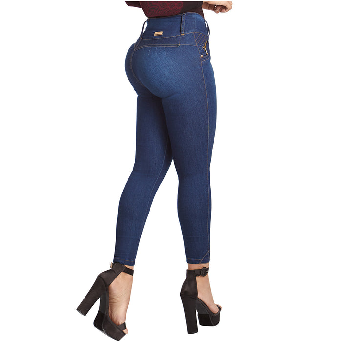 LT.ROSE IS3004  Jeans Colombianos Levanta Pompas Talle Medio
