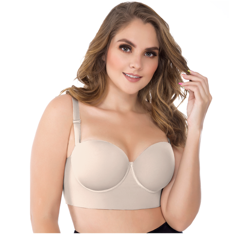 UpLady 8034 | Brasieres Sosten Colombianos Control Rollitos Modernos Strapless Push Up